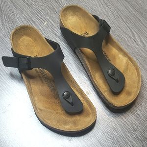 Birkenstock Ghizah Black Sandals 37